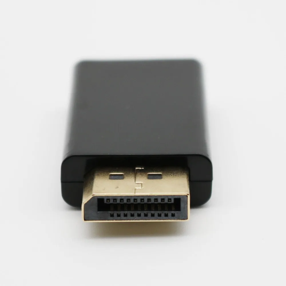 1pc DP DisplayPort Male to Female Extension Gold Plated Male to Female Converter Adapter Black