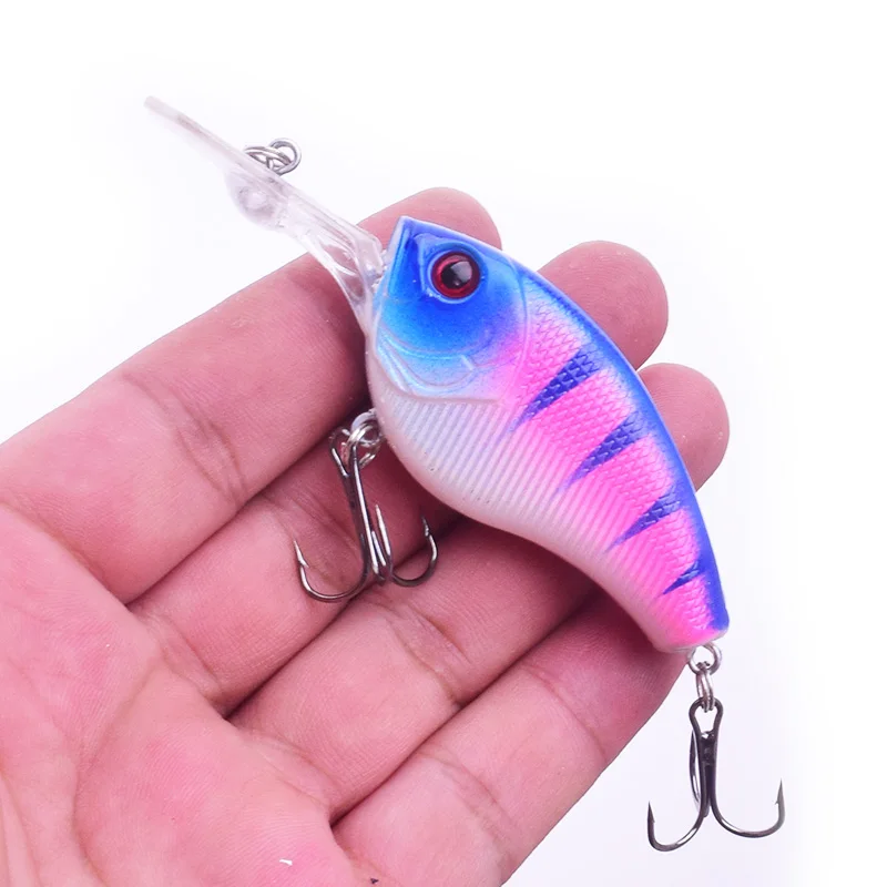 1Pcs 90mm 11.5g Crank Baits Wobblers Artificial Fishing Lure Hard Bait Floating Bass Pike Fish Swimbait Pesca Isca PR-282