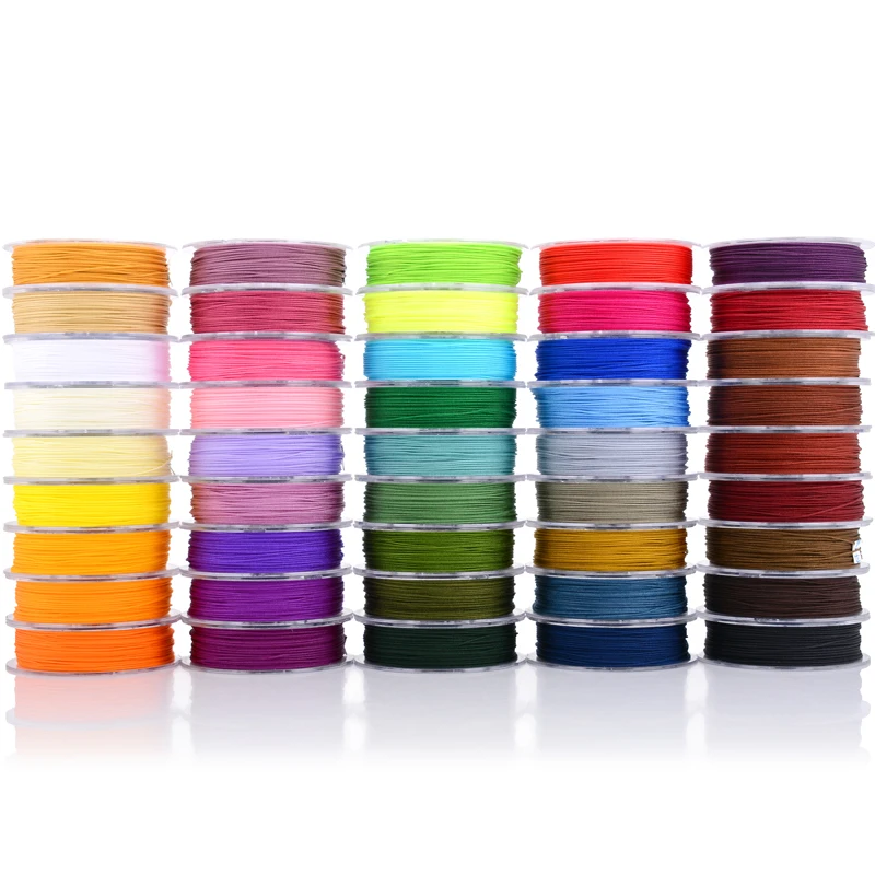 

0.3/0.6/1.0/1.5MM Chinese knotted rope bright cord braided rope Bracelet weaving nylon cord diy JEWELRY Necklace accessories