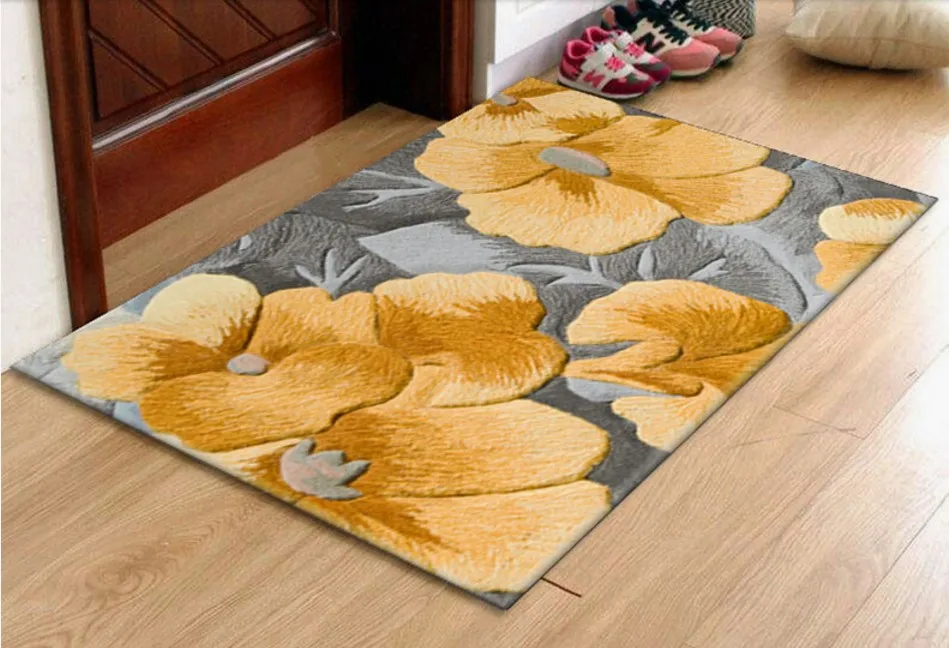 Flowers on carpets Wool Ingredient for Hallway Aisle Corridor doorway Full size Mat Rugs Decoration Floor rug Floral carpet