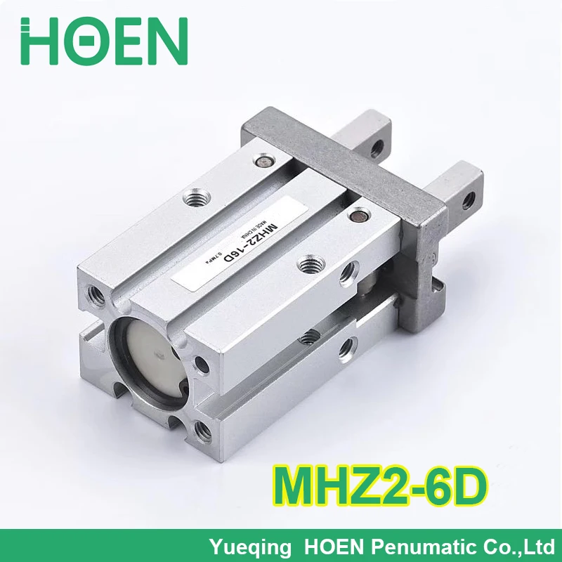 High quality double acting mini gripper pneumatic cylinder MHZ2-6D aluminium air clamps