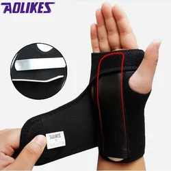 AOLIKES 1 Pcs Sollevamento Pesi Palestra di Formazione di Sport Braccialetti Supporto Per Polso Cinghie Avvolge Mano Lesioni Del Tunnel Carpale Stecca