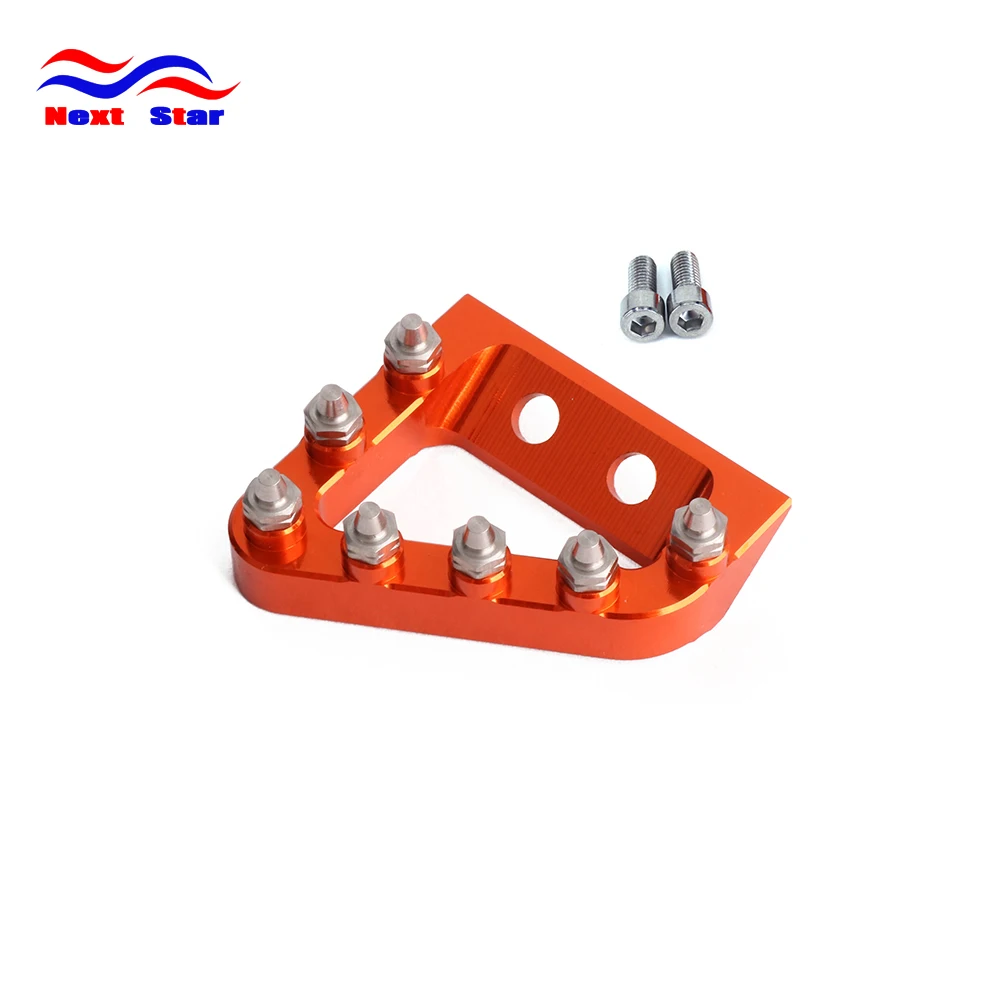 CNC Rear Brake Pedal Step Plate Tip For KTM SX SXF EXCF XCF EXC XCW EXCF 125 150 250 350 450 500 2017 2018 Motocross Enduro Bike