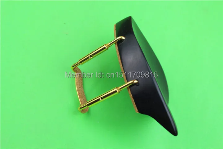 1 pcs Natural Ebony Violin Chin rest + Golden Screw 4/4,  Violin parts accessories