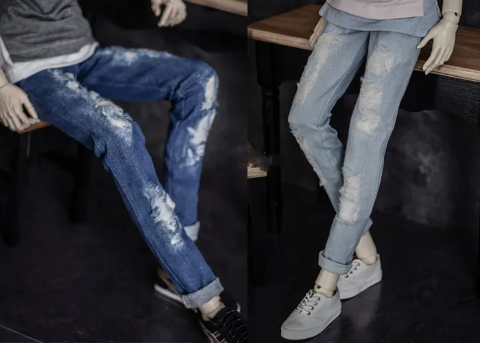 1/3 1/4 scale BJD clothes accessories Shredded jeans for BJD/SD SD17 SSDF ID75 Uncle doll.Not included doll and other D2618