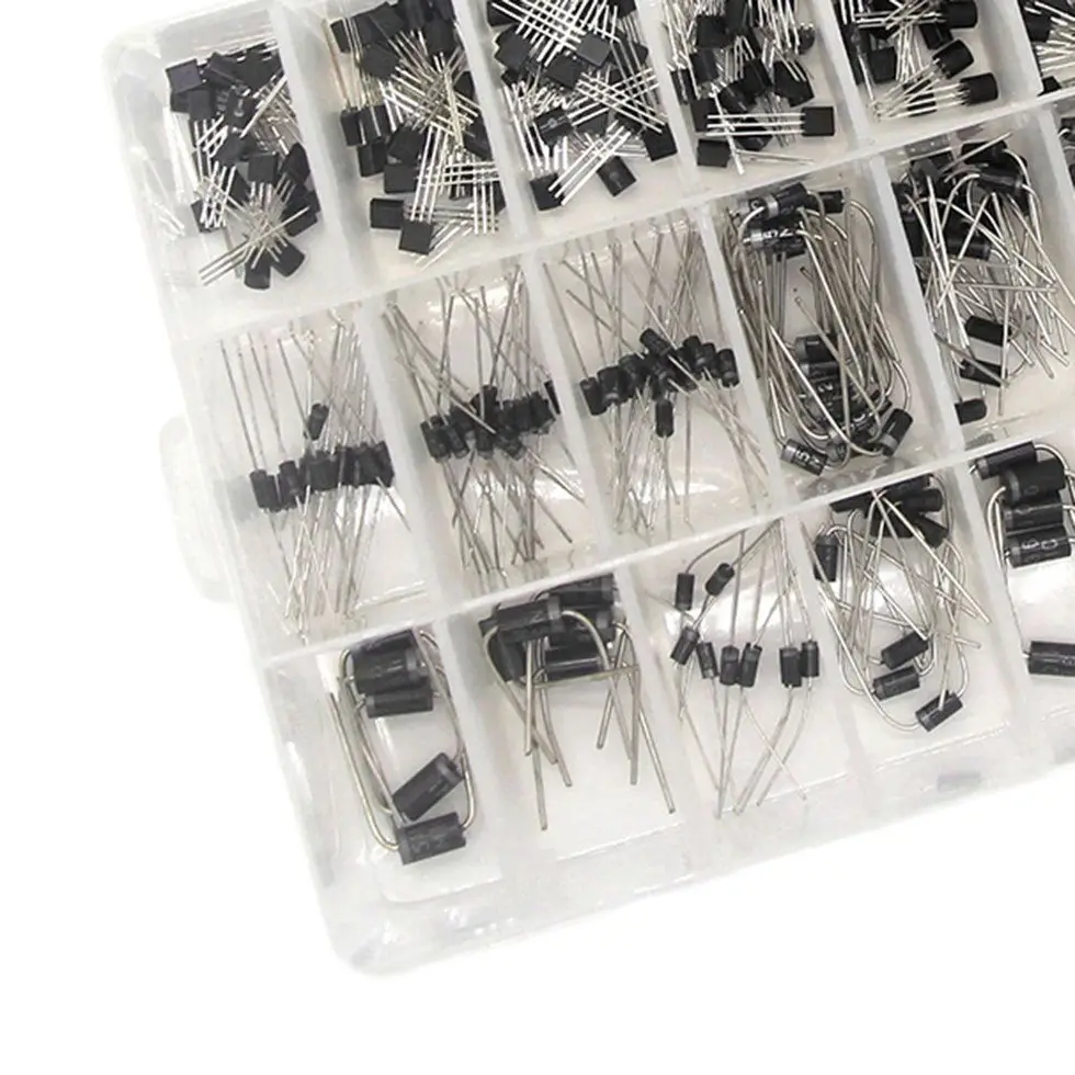 24มูลค่า400Pcs ทรานซิสเตอร์และไดโอดชุดกล่อง