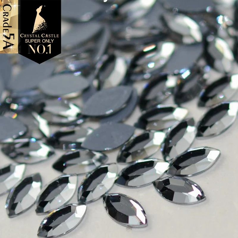 Crystal Castle Nagel Strass steine für Handwerk, Bling bling Circle, Mond, Herz Strass, Schuhe Steine, 3D Nail Art Glas Kristall – Detail 8
