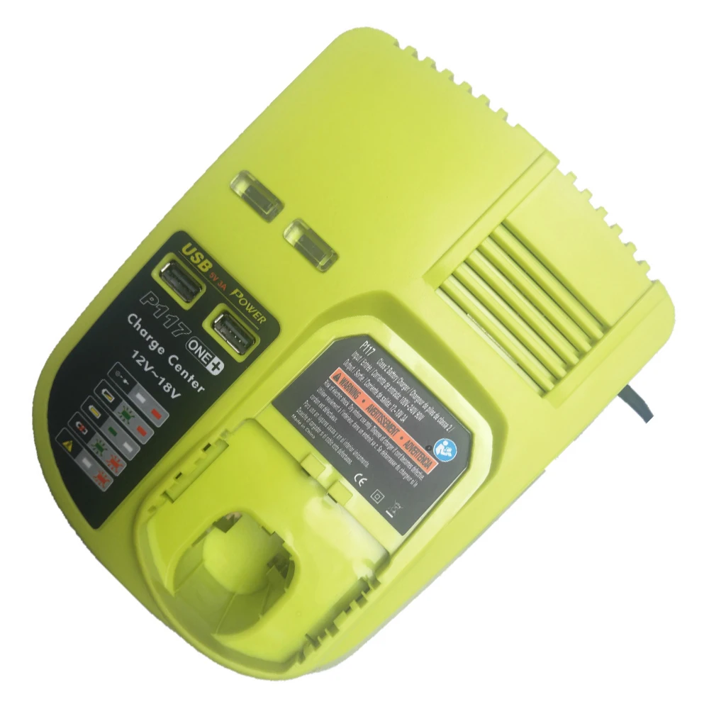 Imagem -06 - Carregador de Substituição para Ferramentas Elétricas Ryobi P117 Ni-cd Ni-mh Bateria Li-ion P107 P108 1218v