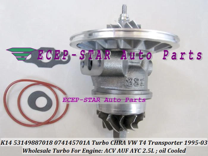 Turbo cartridge CHRA Core K14 53149887018 074145701AX 074145701AV For Volkswage T4 Transporter 1995-03 ACV AUF AYC AJT AYN 2.5L