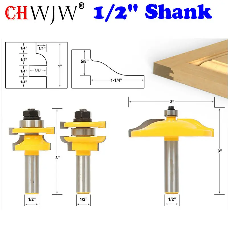 painel levantado porta router bit set redonda sobre com ogee painel raiser chwjw 12336 01