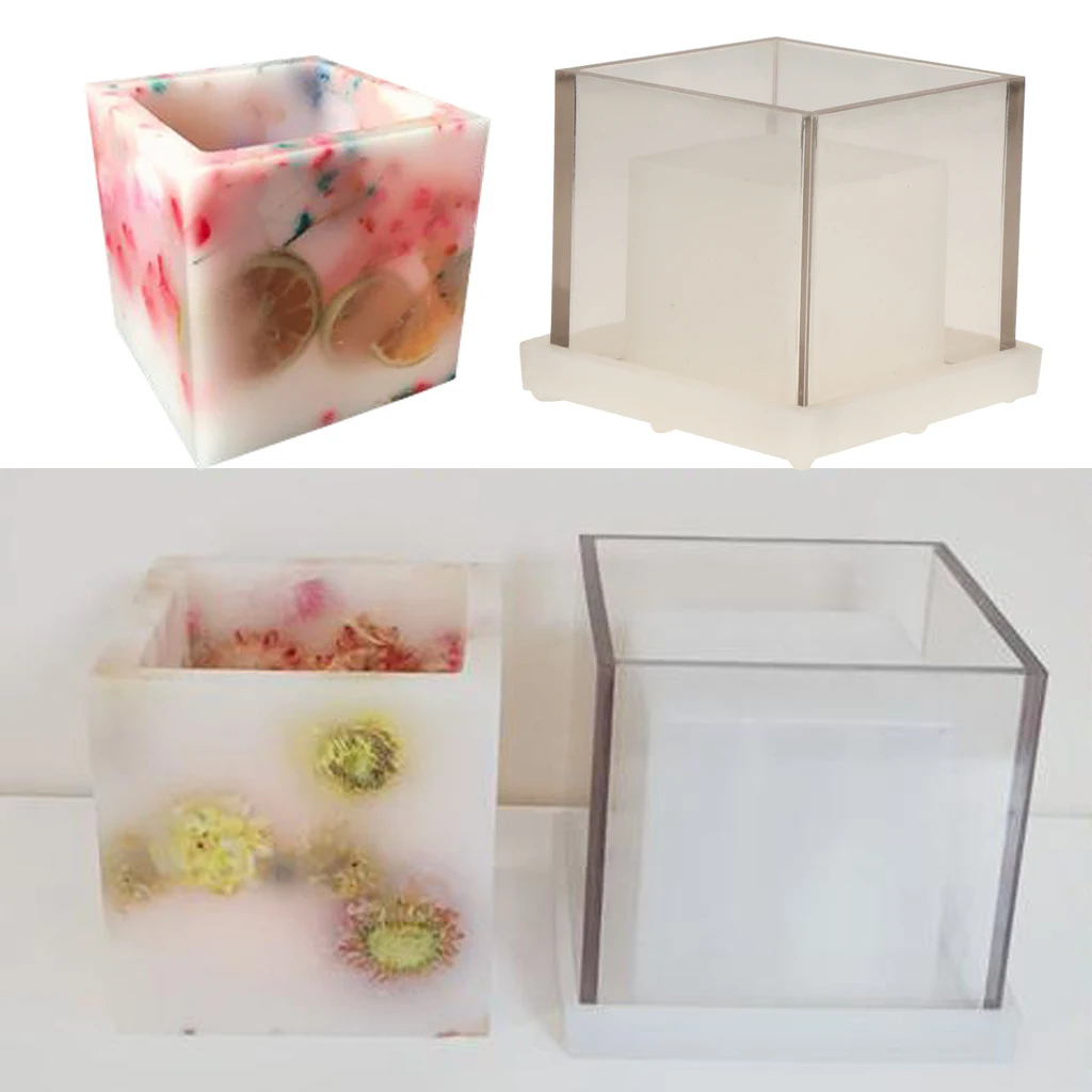 شموع بلاستيكية مربعة الشكل عالية الجودة ، قالب صابون يدوي الصنع للعلاج بالروائح #3