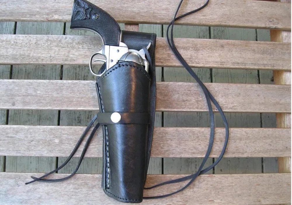 Historical Emporium Men's Right Hand Plain Leather Western Cross Draw Holster