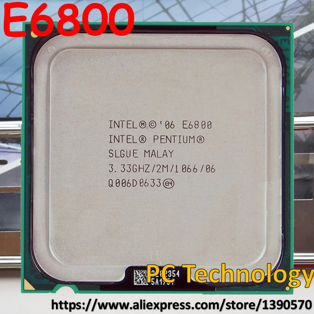 Original Intel Pentium Processor E6800 (2M Cache, 3.33GHz,1066MHz) LGA775 CPU Desktop Free shipping ship out within1 day