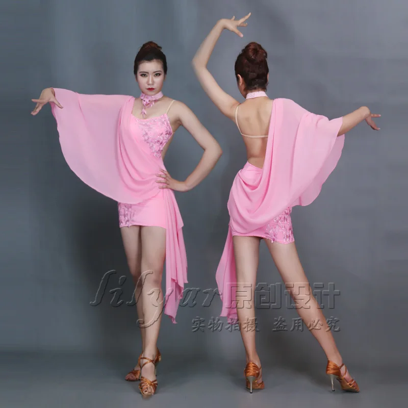

sexy girls long pink dress costume