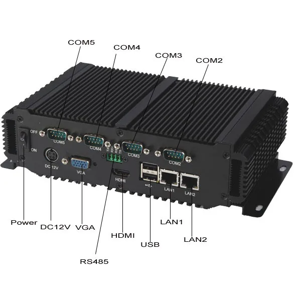 

24-bit LVDS Embedded Industrial PC (LBOX-2550)