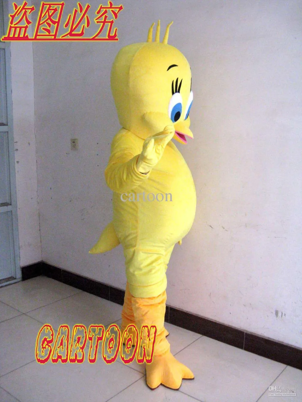 ใหม่ผู้ใหญ่ที่ดีที่สุดขายโฟม Tweety Bird Mascot เครื่องแต่งกายคริสต์มาสชุดแฟนซี Mascot ฮาโลวีนเครื่องแต่งกาย