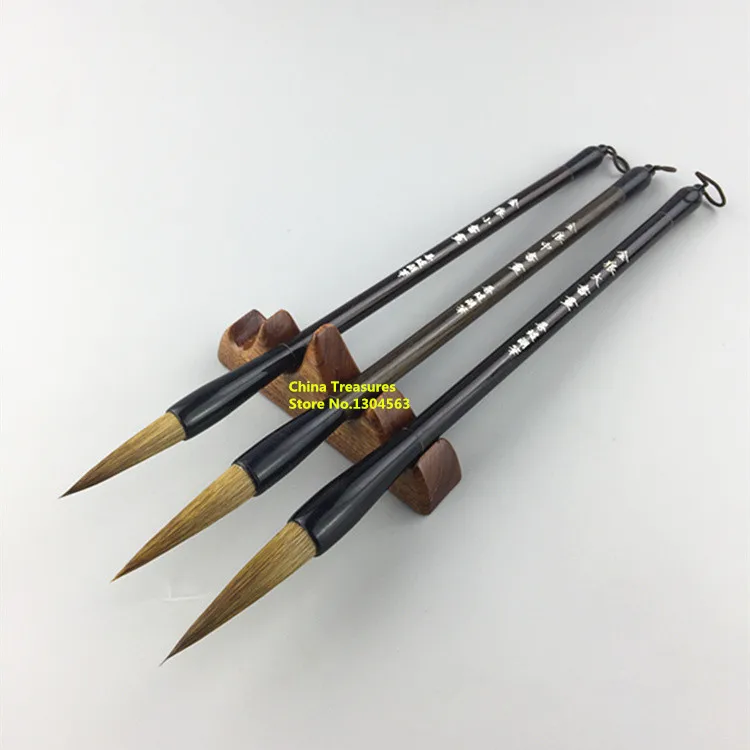 3pcs/set Chinese Calligraphy Brushes Pen Weasel Hair Writing Brush Fit For Student School Chinese Calligrphy Suppplies