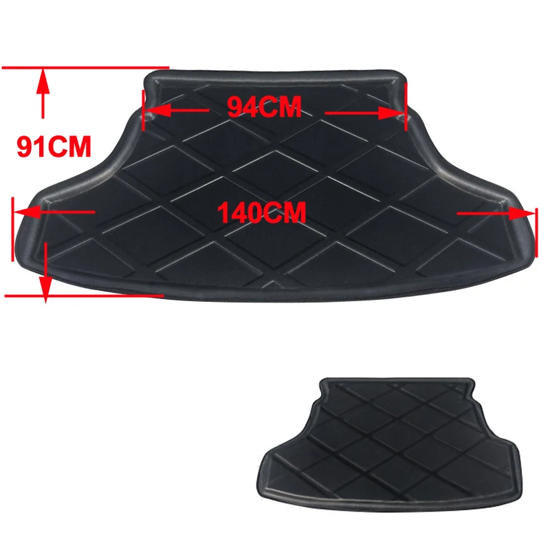 Rear Boot Cargo Liner Trunk Floor Mat Carpets Tray Mats Carpet For Toyota Yaris Vios Belta Limo 2007 - 2012 2013 4 Door Sedan