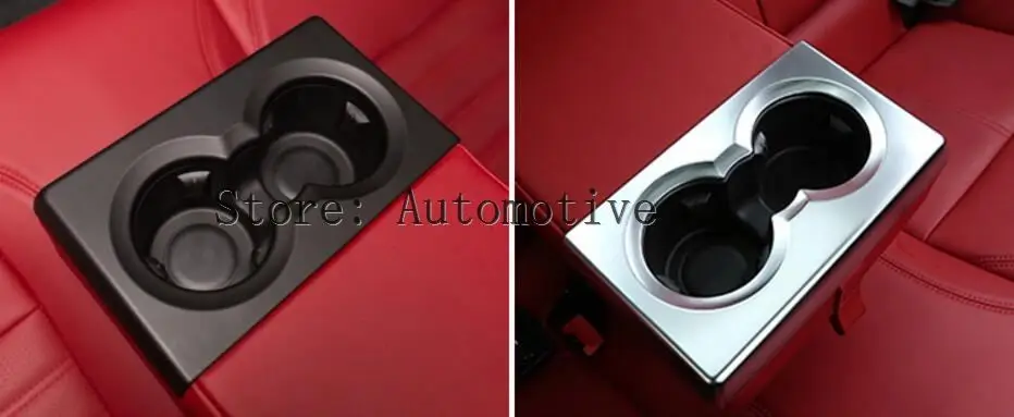 For Alfa Romeo Giulia 2017 Car-styling ABS Chrome Rear Row Cup Holder Frame Cover Trim Auto Interior Accessories