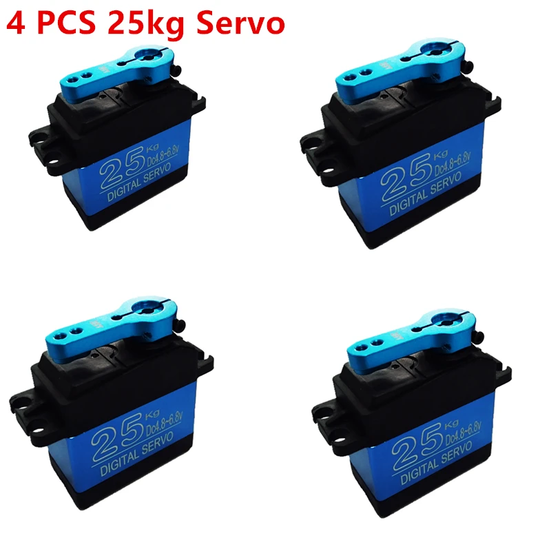 NEW  DS3325MG 4 PCS update RC servo 25KG full metal gear digital servo baja servo Waterproof version for  cars RC toys