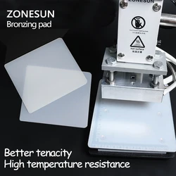 ZONESUN Bronzing pad Rubber Blanket for Hot Foil Stamping Machine leather embossing machine accessories Stamp tool parts