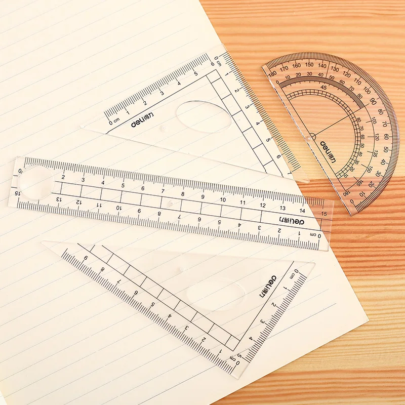 Stationery Ruler For Student Drawing Set math set Compass Rulers Student Stationery Geometry Set Drafting Ruler Set