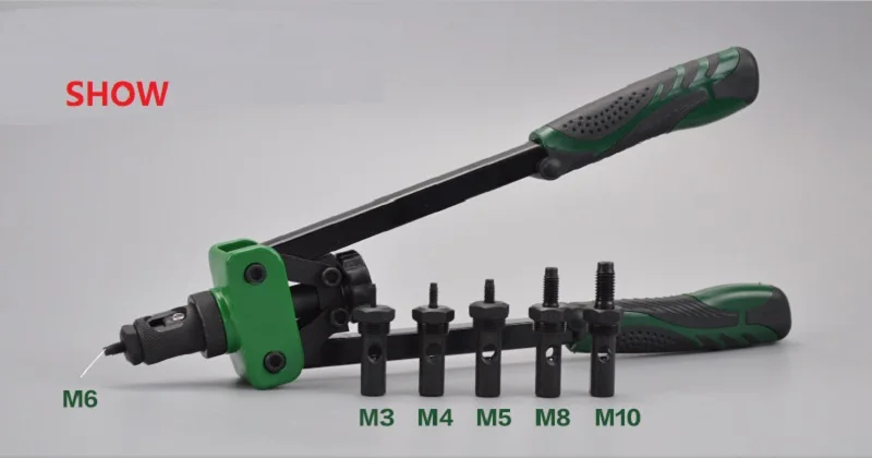 Nieuwe Klinknagel moer Hoofd Pull klinken moer pistool hoofd onderdeel cap pistool handpistool moer schroef staaf ondersteunende accessoires m3 M4 M5 M6 M8