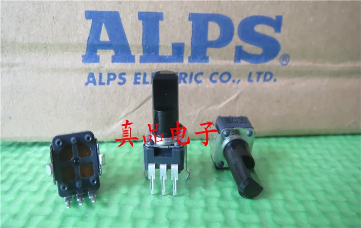 

ALPS 09 imported Japan single vertical potentiometer B10K 13MM half shaft new spot switch