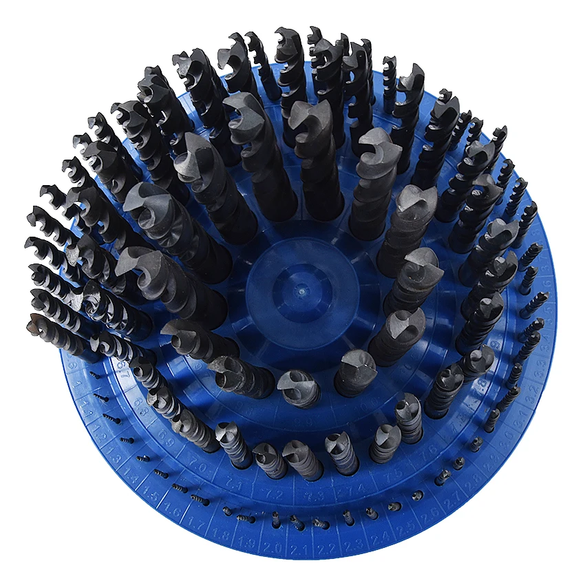 New 100-piece Twist Drill Bits Set  M35 High Speed Steel 1-13mm Straight Shank Twist Drill Bit Woodworking Wood Tool For Metal