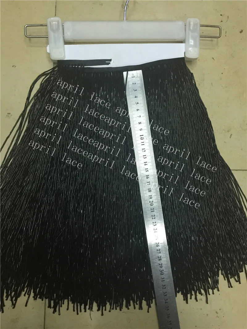 yy104 # 5 yards /bag black tube color 30 cm width  ribbon fringe tassel for bridal gown wedding/dress decoration