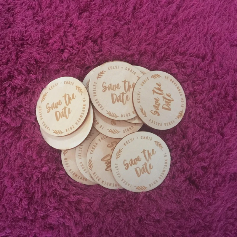 Engraved Wooden Thank You Tags,Personalized Wood Magnets Custom Bride Groom Wedding Invitation,Rustic Wedding Baby Shower Favor