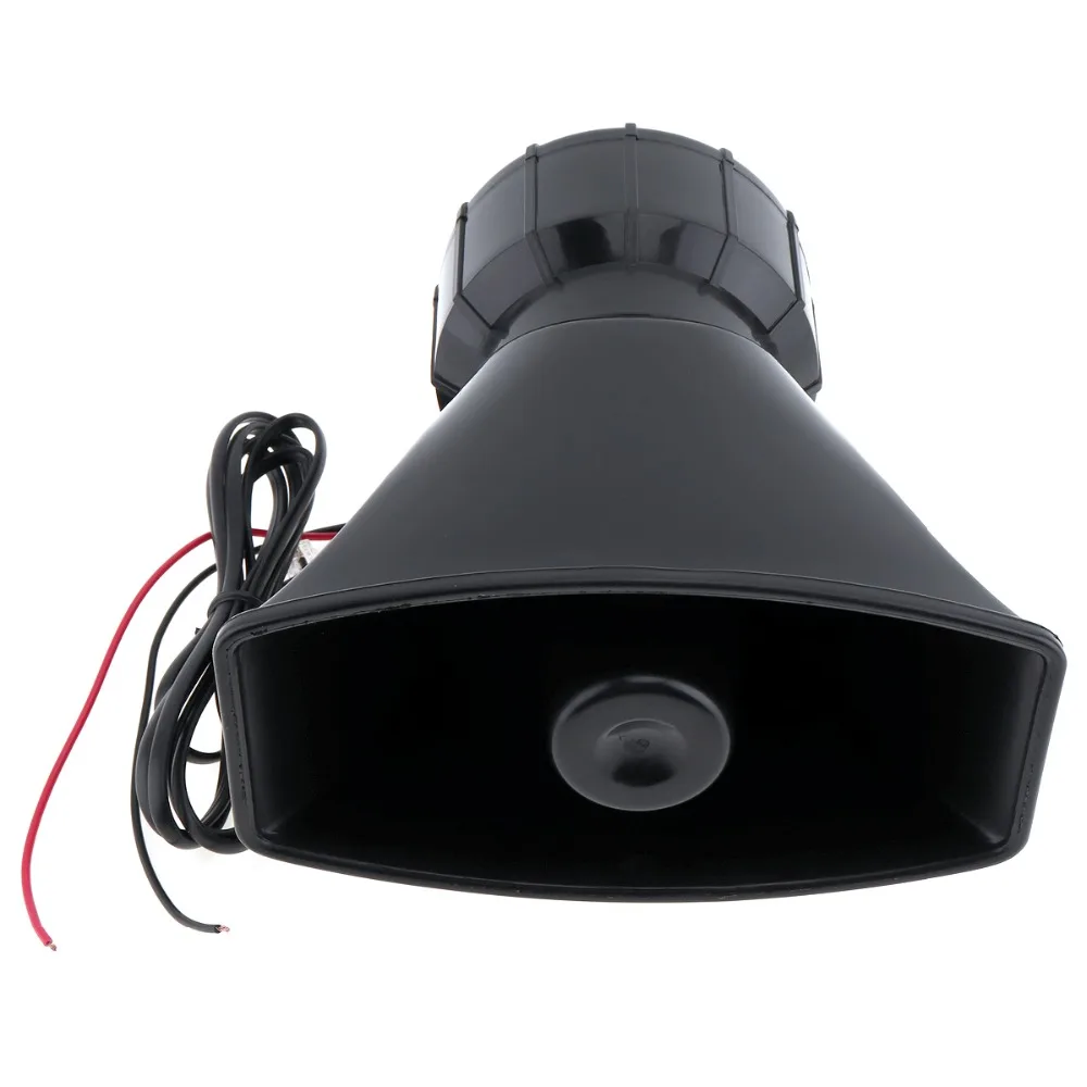 

12V 100W 5Sound Tones Horn Motorcycle Auto Car Truck Vehicle Speaker Loud Siren Horn Loud Warning Alarm Fire Speaker MIC