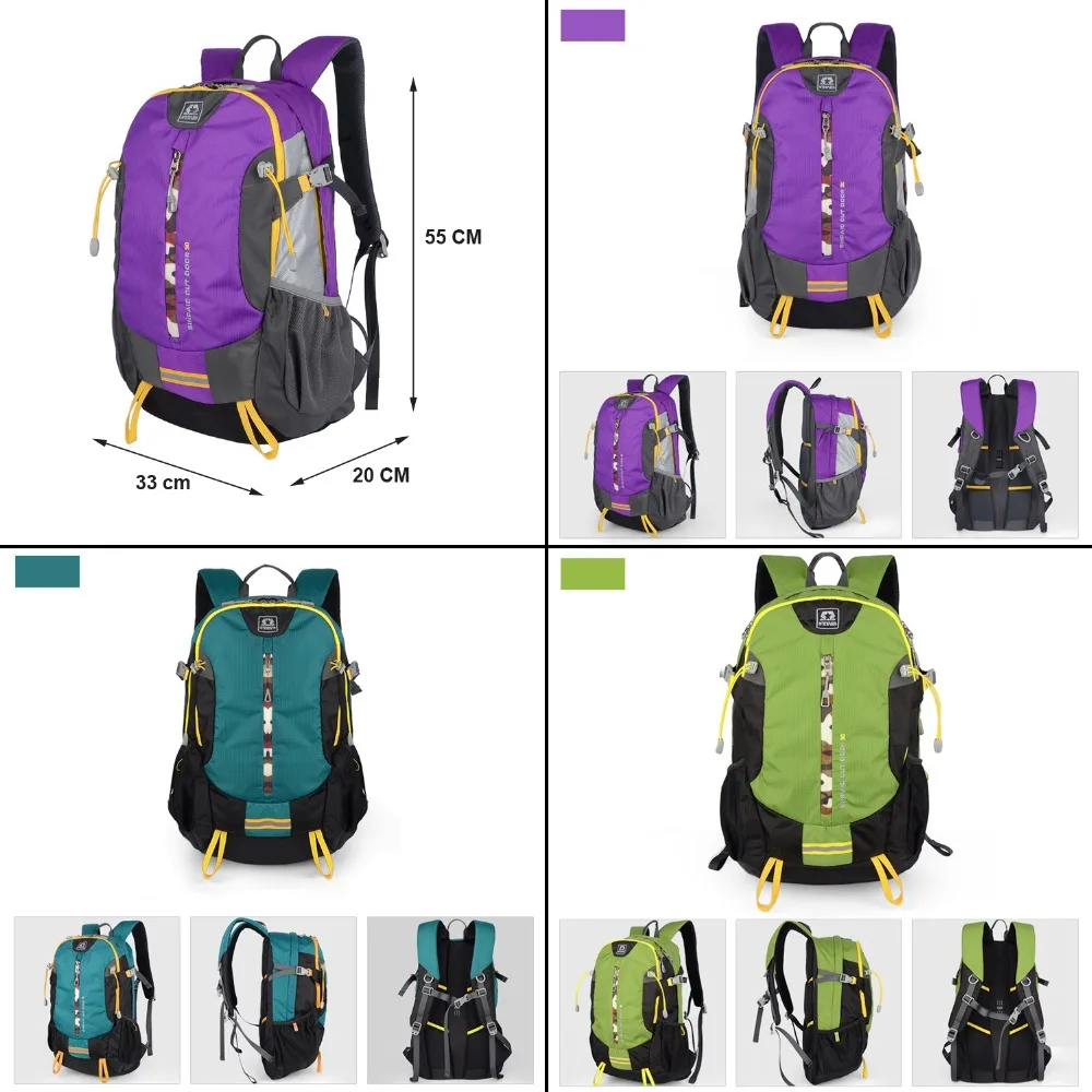 SINPAID Outside Riding Backpack Large Capacity Waterproof Travel Bag for 14\