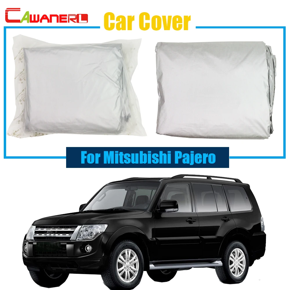 Cawanerl Car Cover SUV Outdoor Anti UV Snow Rain Sun Resistant Protector Cover Sun Shade For Mitsubishi Pajero Quality Warrant !