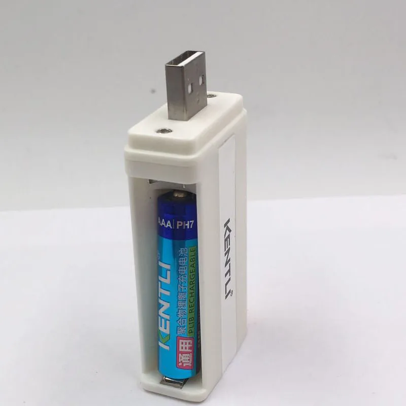 KENTLI 2pcs no memory effect 1.5v 1180mWh AAA lithium li-ion rechargeable batteries battery +2 channels  lithium charger