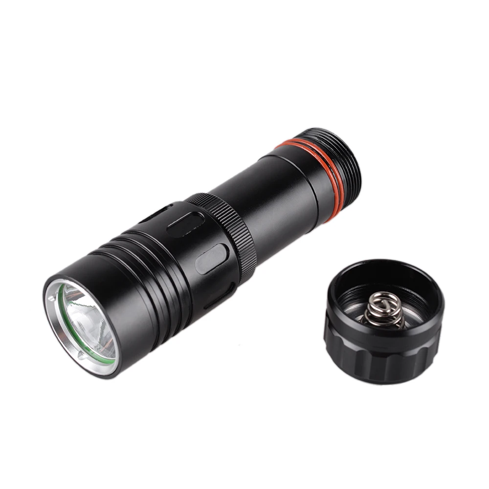 L2 Strong Light Super Bright LED Diving Flashlight Professional Underwater 18650 Torch 100M Scuba Waterproof Lamp