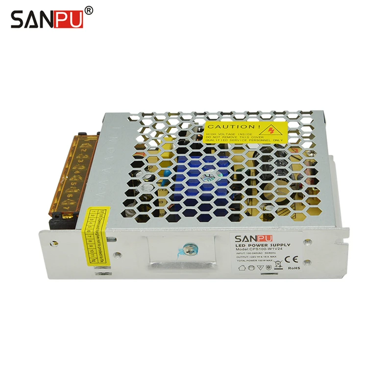 SANPU SMPS LED Driver 100W 24V 4A AC-DC Switching power supply 24 Volt Voltage Transformer (Same Size as Meanwell LRS-100-24)