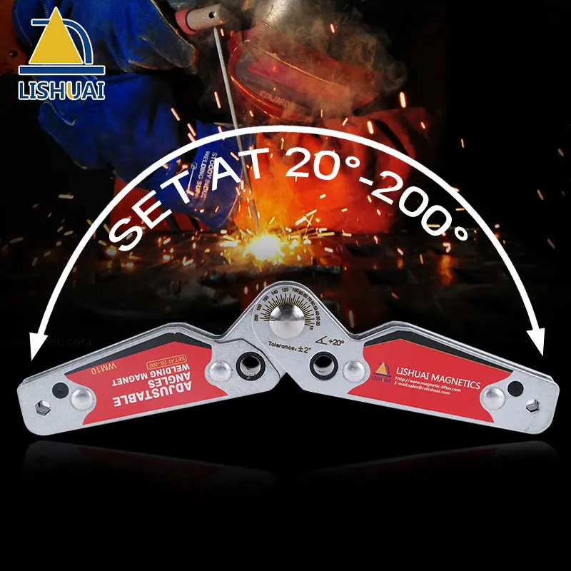 LISHUAI (3Pcs/Pack)Multi-angle Welding Magnet + 20-200 Degree Adjustable Welding Clamp