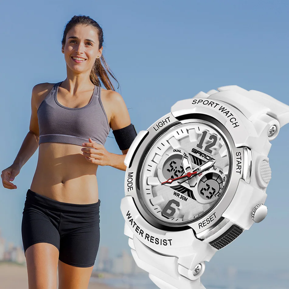 Women's LED Digital Sports Watch description 1