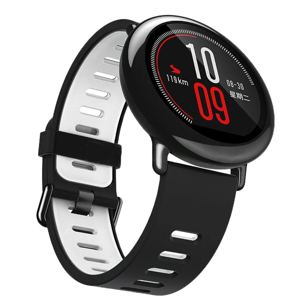 Thay Thế Dây Đeo Đồng Hồ Silicone Vòng Tay Dây Đeo Cổ Tay Cho Xiaomi Huami AMAZFIT Dây 22Cm Watchbands Thể Thao Thông Minh
