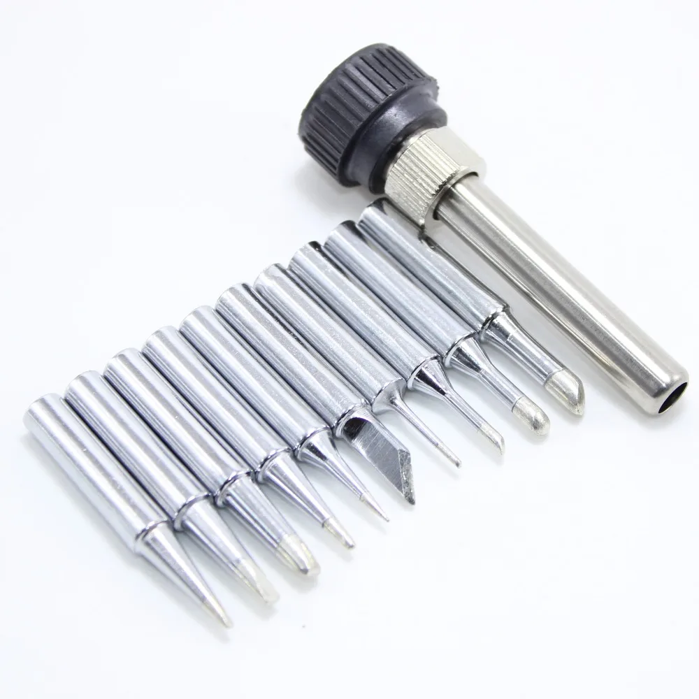 

11Pc/Lot 900M-T Diamagnetic soldering iron tips Lead-free Solder tip