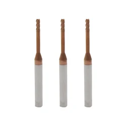 4Flutes 1mm 1.5mm 2mm HRC60 solid carbide Long neck flat End Mills CNC deep groove cutter milling cutters Router bit knife