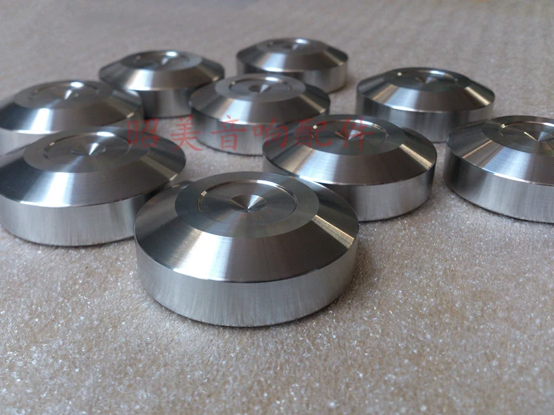 

High quality aluminum 304 stainless steel foot pad CNC 49*15mm Ottomans Shock pads for amplifier case