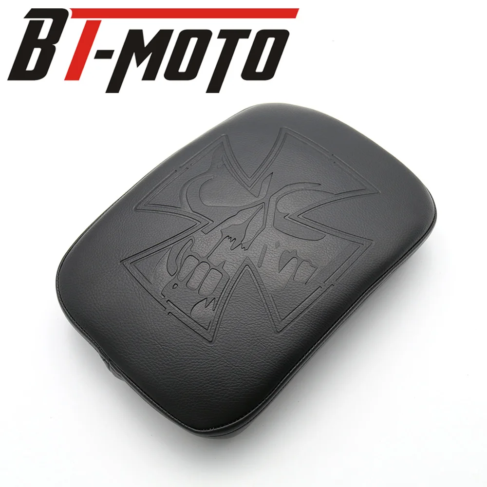 Motocicleta Pillion Traseiro Passageiro Pad Assento, 8 Ventosa, Se Encha para Bobber, Chopper, Sportster, Softail, Touring, XL, 883, 1200, Universal