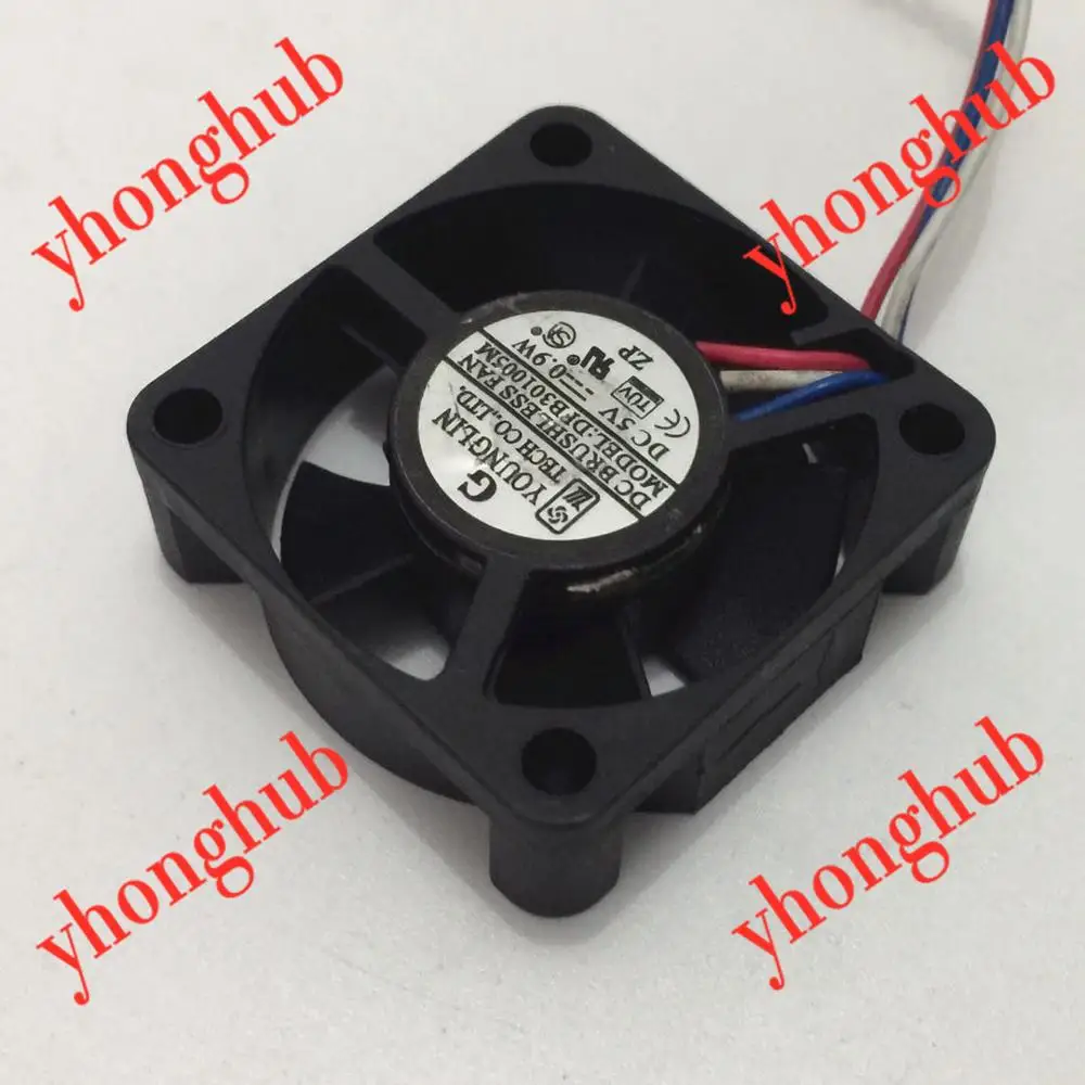 

Young Lin DFB301005M DC 5V 0.9W 3-Wire Server Cooling Fan