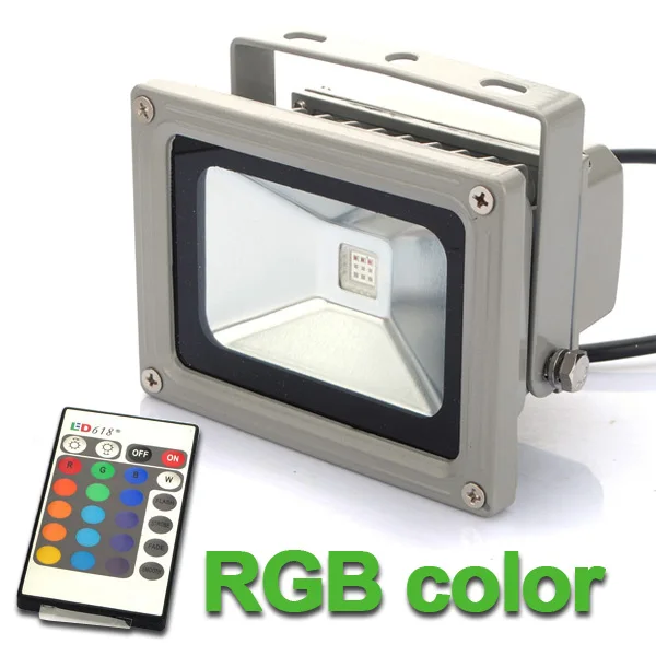 Imagem -03 - Rgb Conduziu a Iluminação Exterior Impermeável 220v 110v 12v 24v do Jardim das Luzes de Inundação 220v 10w