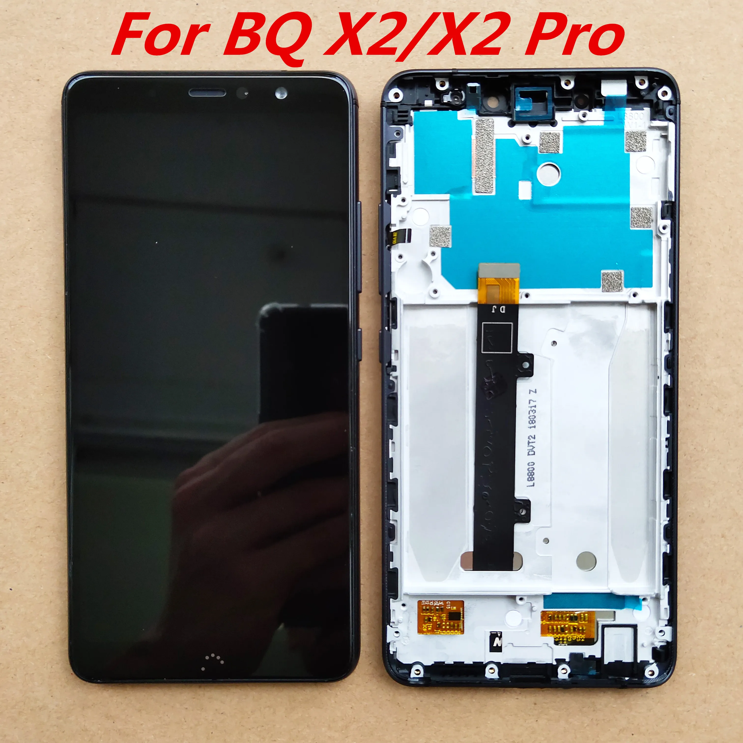 

Test Well For BQ Aquaris X2 / BQ Aquaris X2 Pro LCD Display With Frame + Touch Screen Digitizer Assembly Replacement Glass