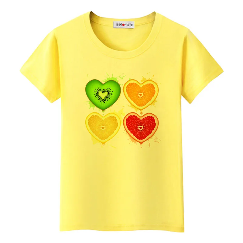 

BGtomato Candy color tshirt beautiful fruits t-shirt sweat t shirt women harajuku shirt kawaii tops women t shirt