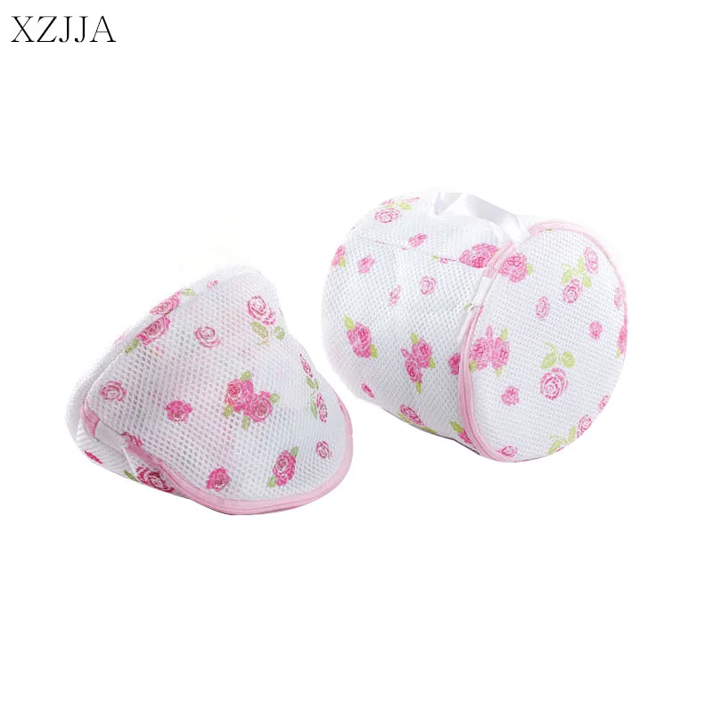 XZJJA 1PC Polyester Laundry Bags Clothing Underwear Bra Socks Washing Pouch Washing Machine Mesh Bag Zipper Protector Net Case