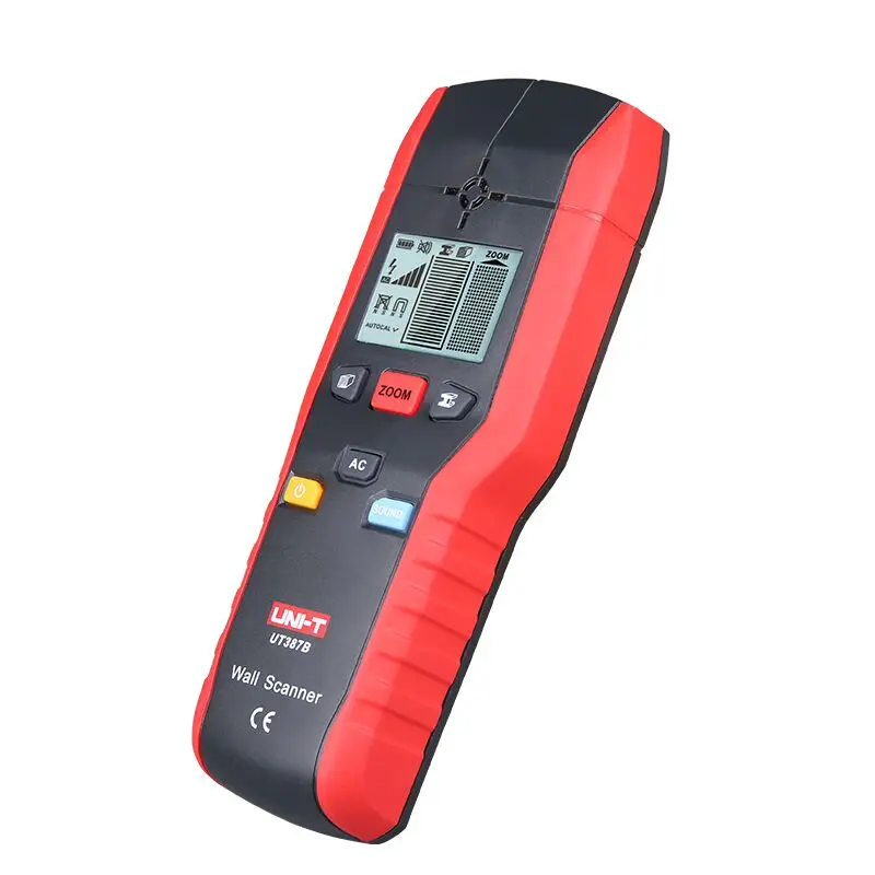 UNI-T UT387B Handheld Wall Scanners Ferrous Meters Non-ferrous Metal Detectors Copper Wood Metal Detector LED Light Indication